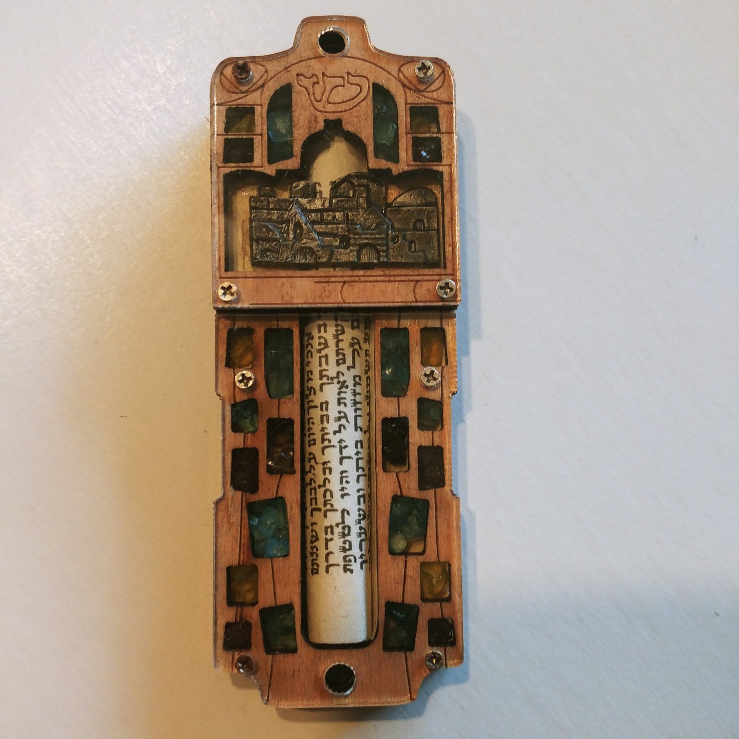 Mezuzah - Wood - Jerusalem Design