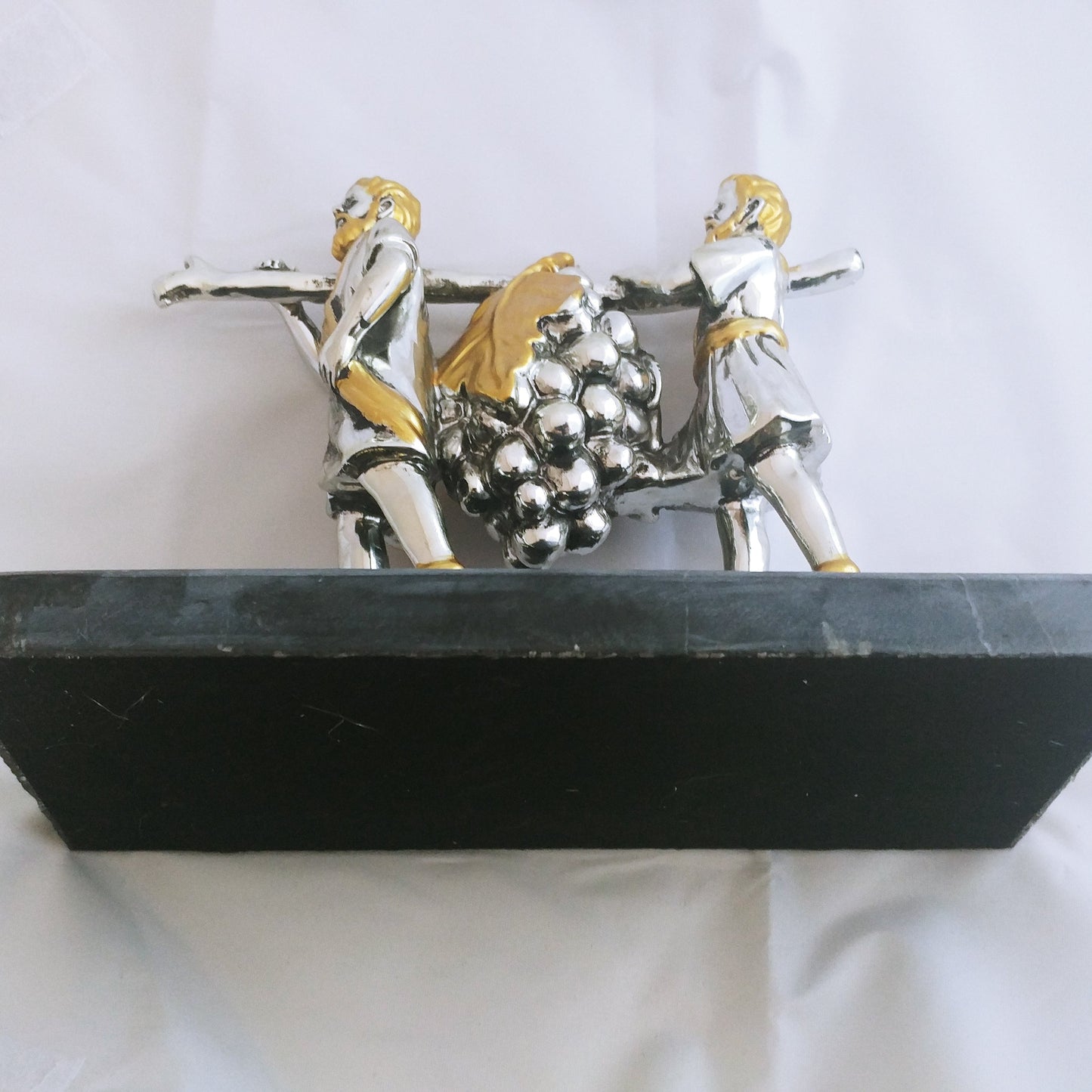 Joshua and Caleb with Grapes on Marble Base