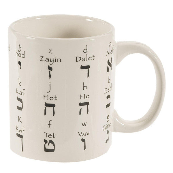 Hebrew Letters Coffee Mug - Rock of Israel