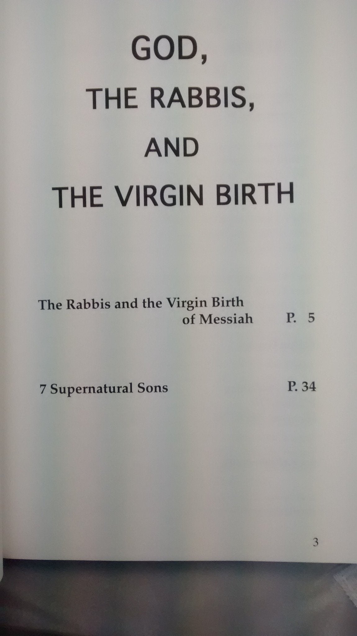 God, the Rabbis and the Virgin Birth, Dan Gruber - Rock of Israel