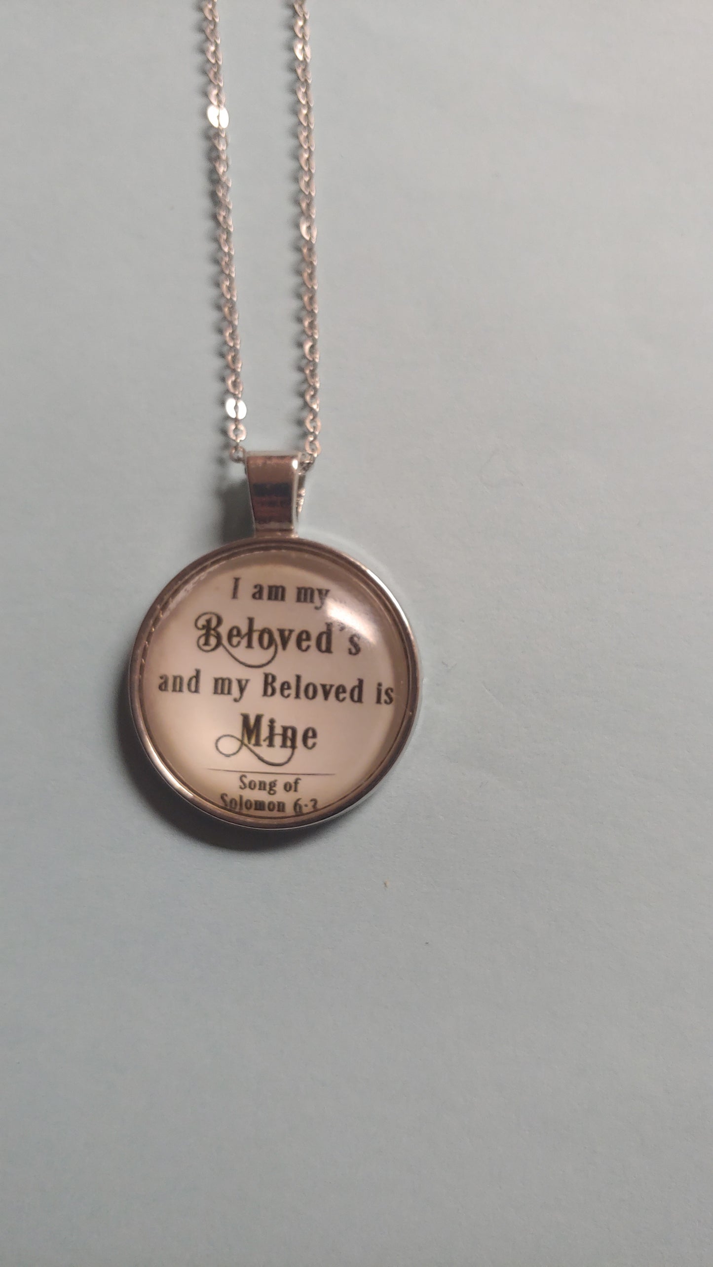 I am my beloved's - Circle necklace