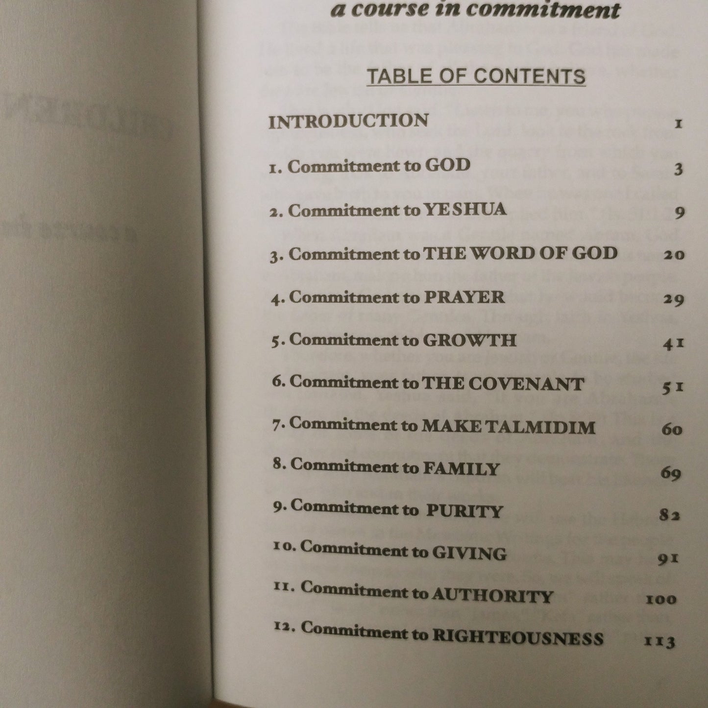 Children of Abraham: A Course in Commitment