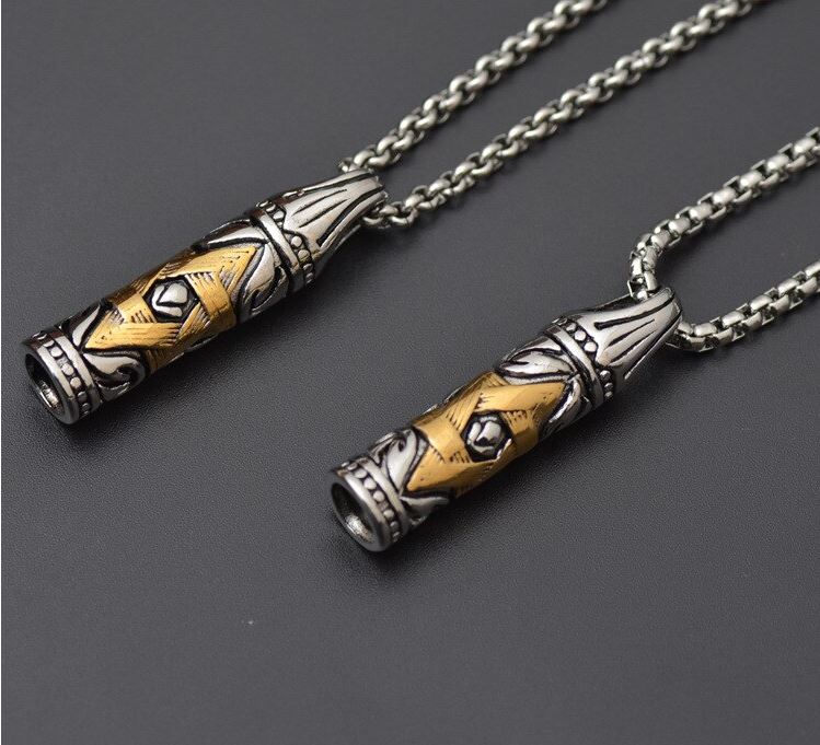 Mezuzah Style Necklace