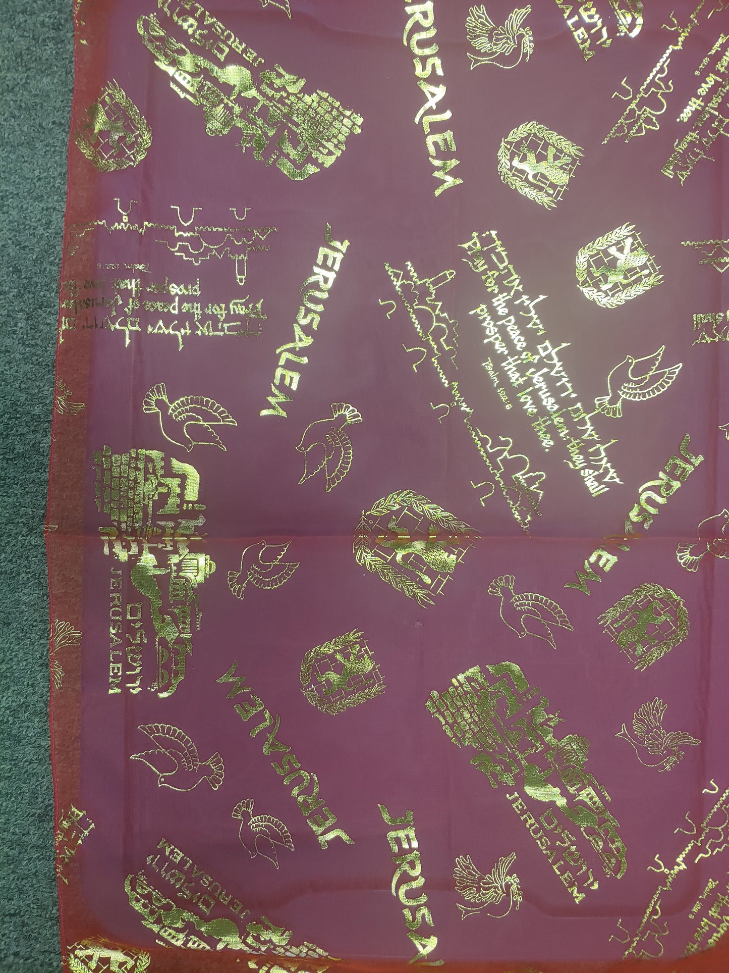 Scripture scarf - Jerusalem Psalm 122:6  Various colors