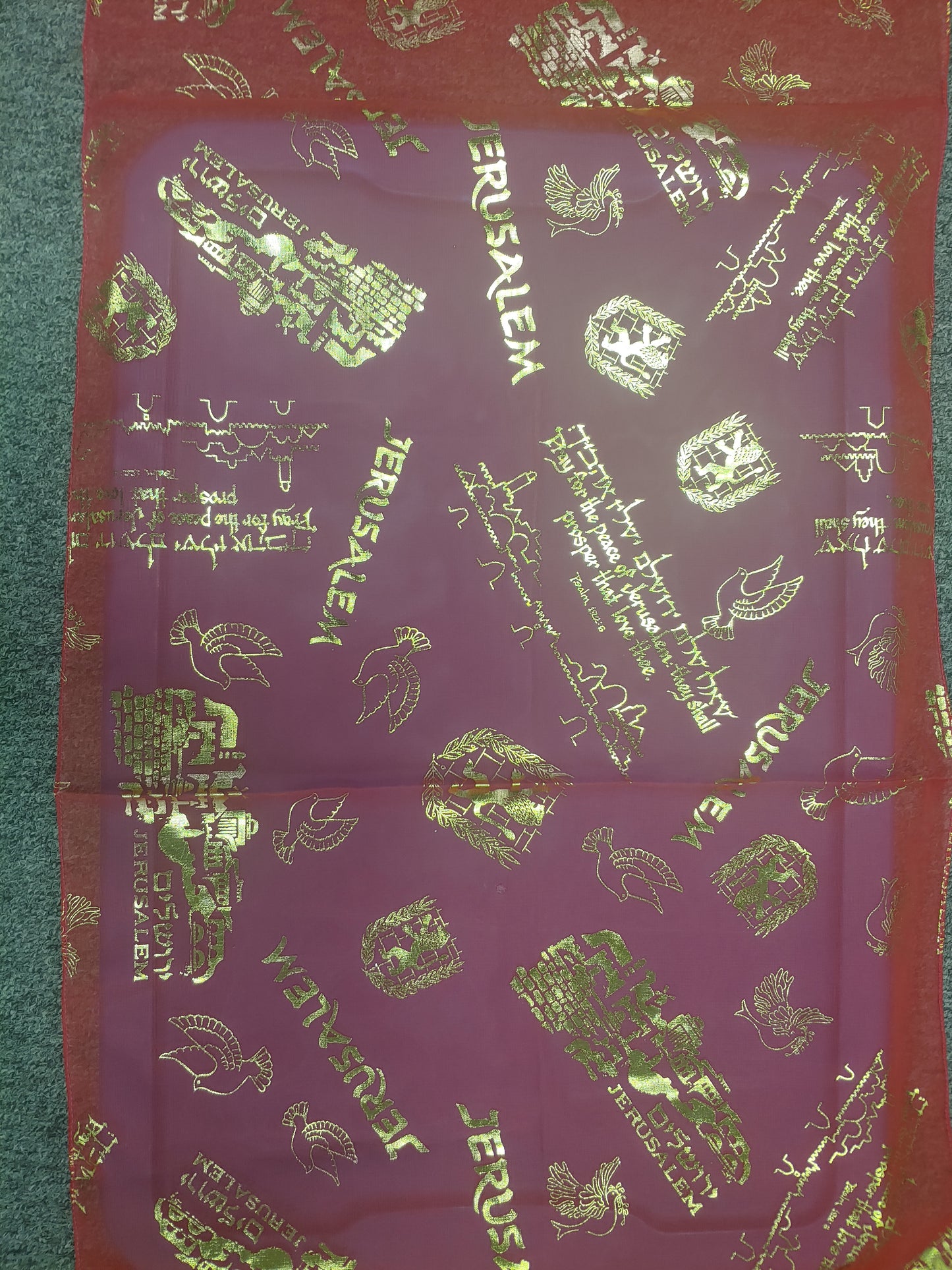 Scripture scarf - Jerusalem Psalm 122:6  Various colors