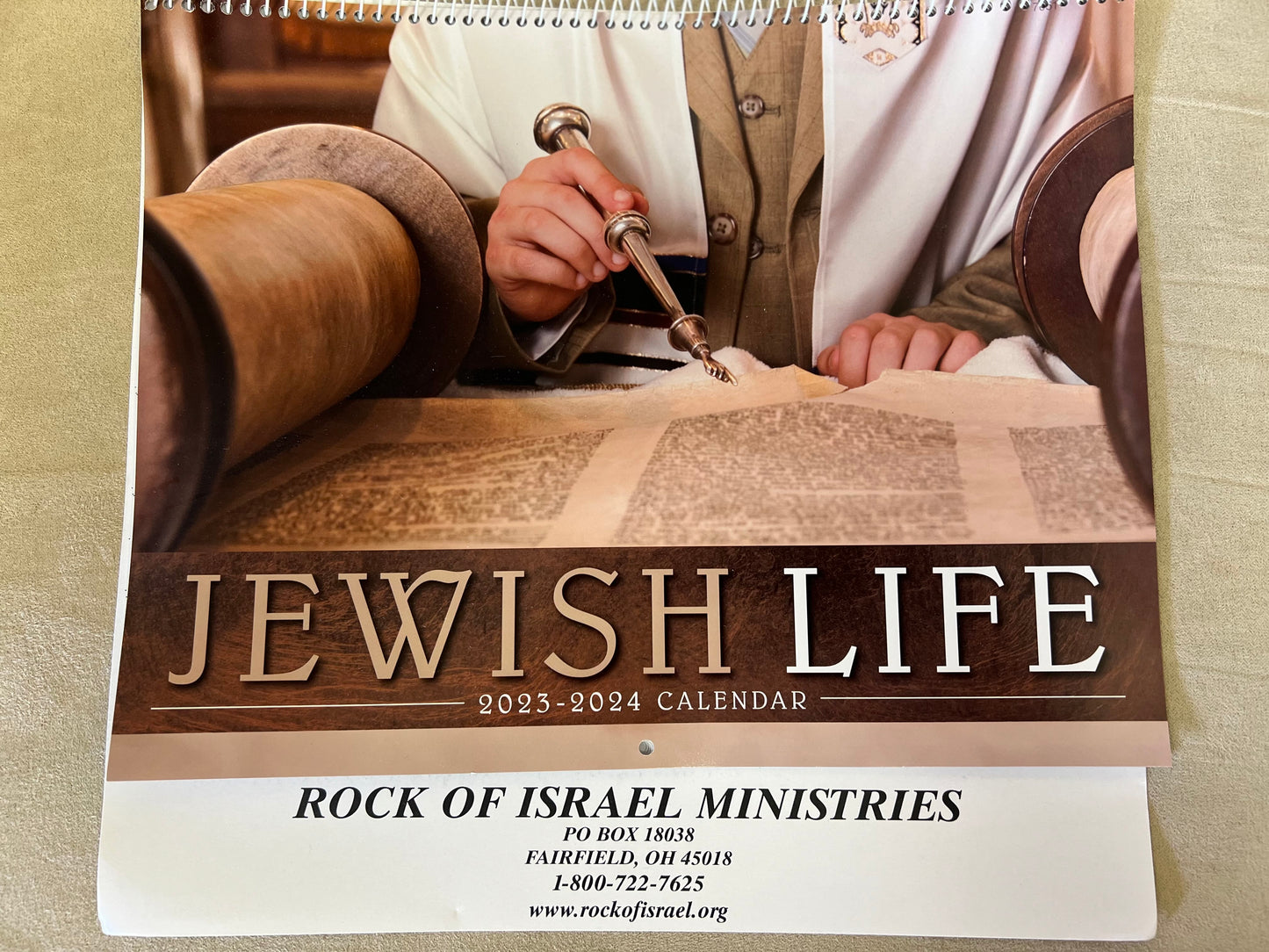 Jewish Wall Calendar Year 2024 / 5784 / 2024