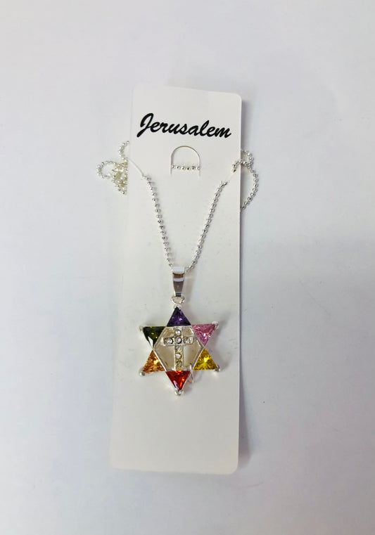 Silver Messianic Star of David