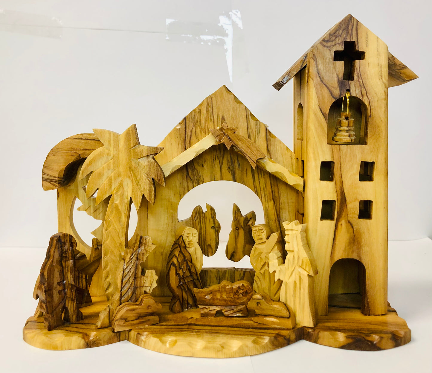 Olive wood nativity (large)