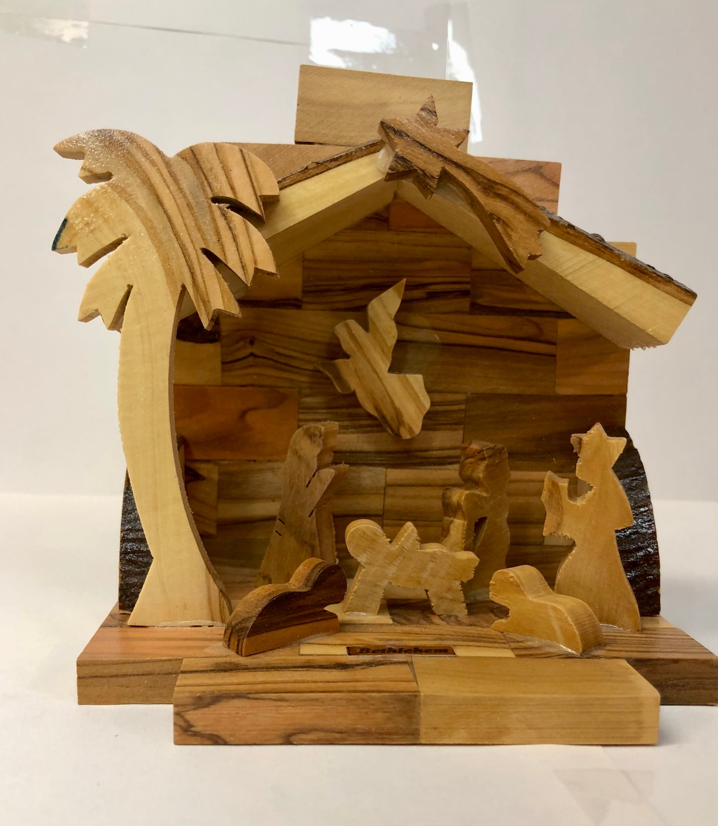 Olive wood nativity (small)