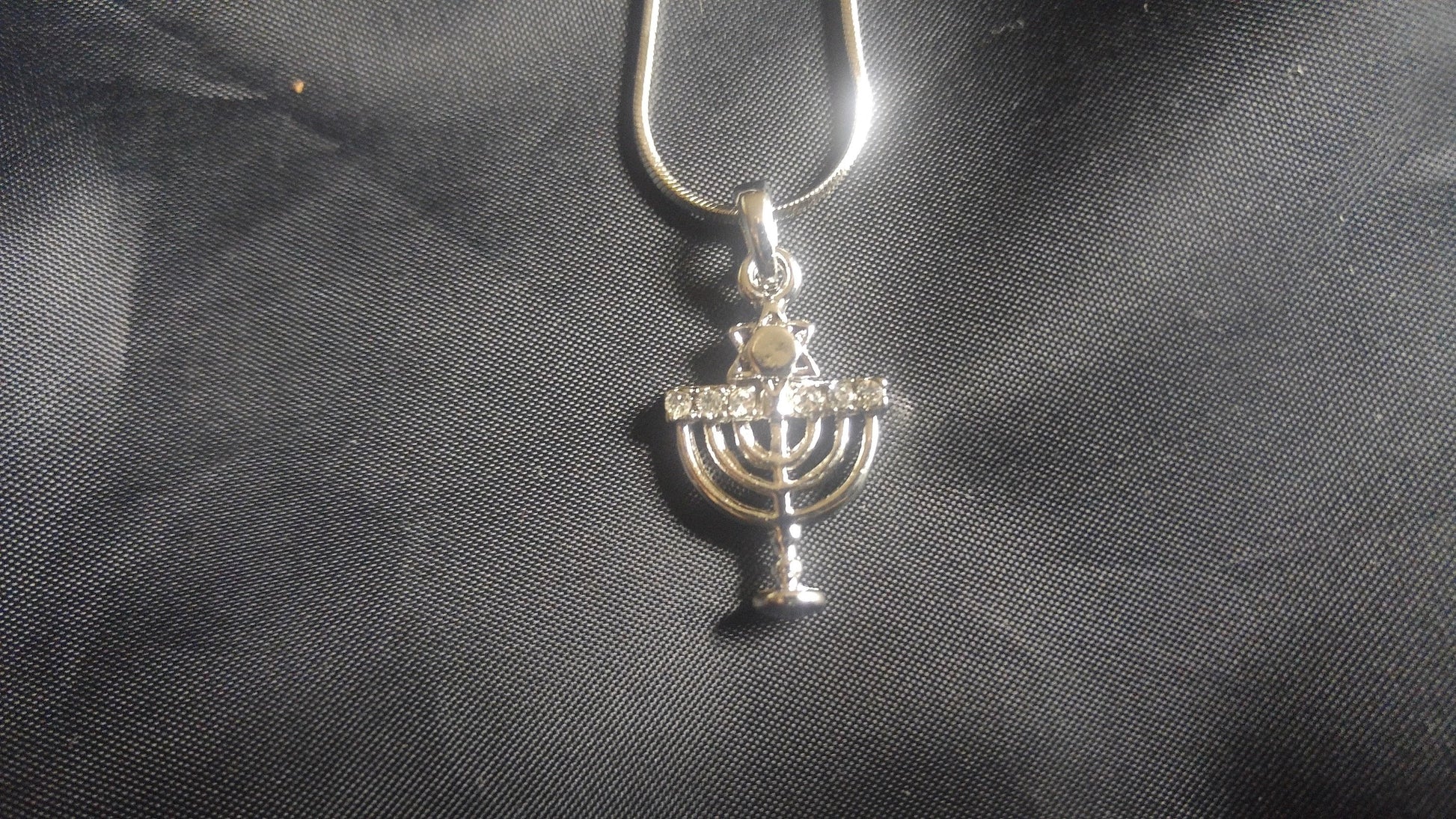 messianic necklace menorah
