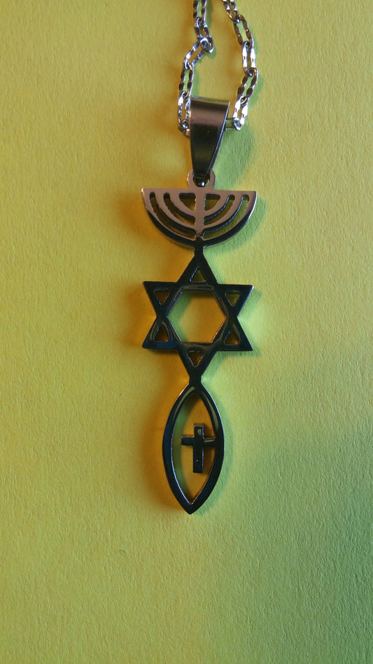 Messianic Symbol Necklace - Rock of Israel Store