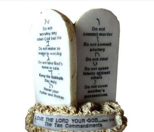 10 Commandments plaque - Rock of Israel Store