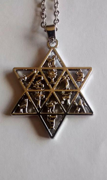 Twelve tribes star of David necklace - Rock of Israel Store