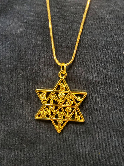 Twelve tribes - Star of David necklace