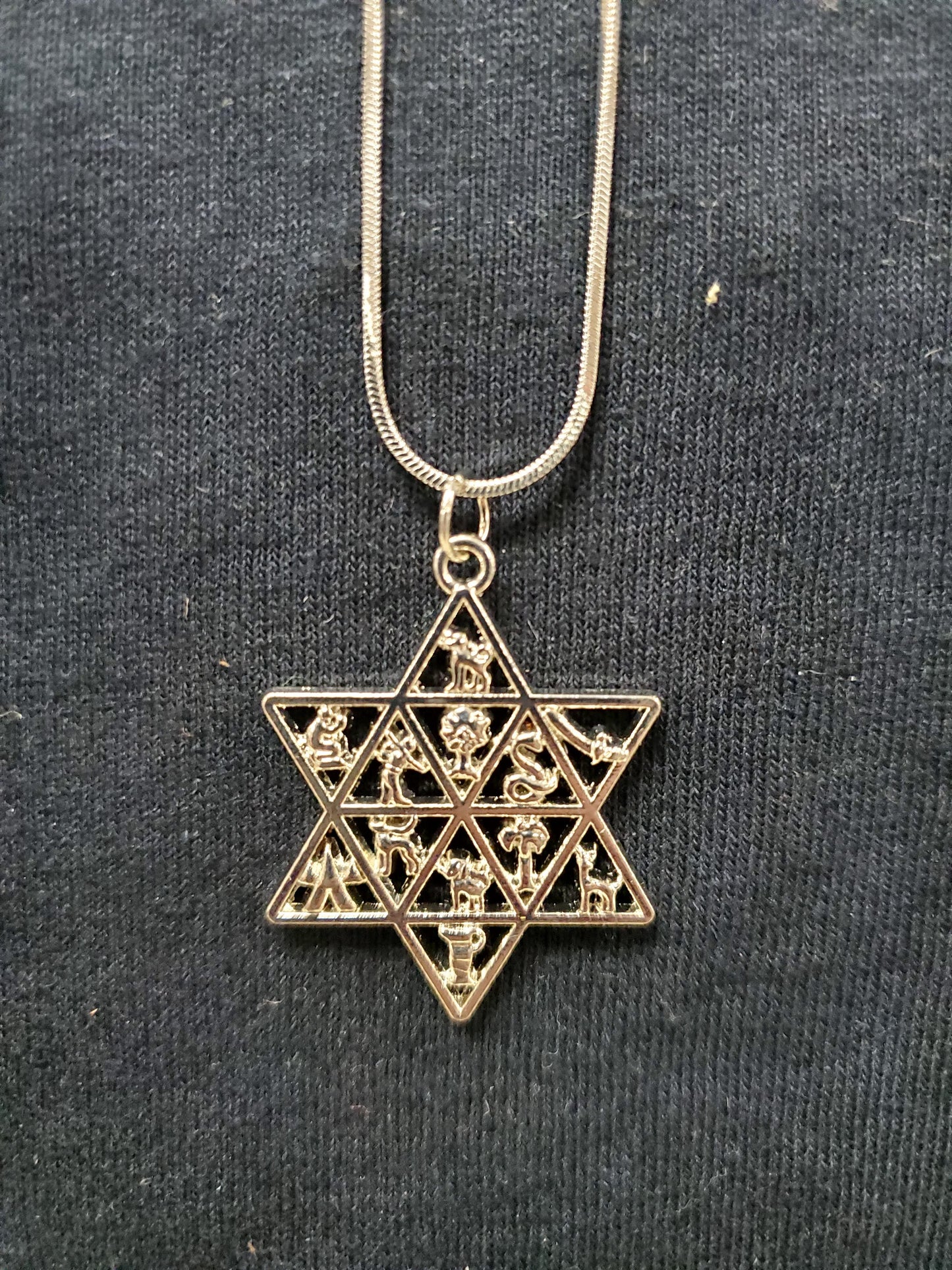 Twelve tribes - Star of David necklace