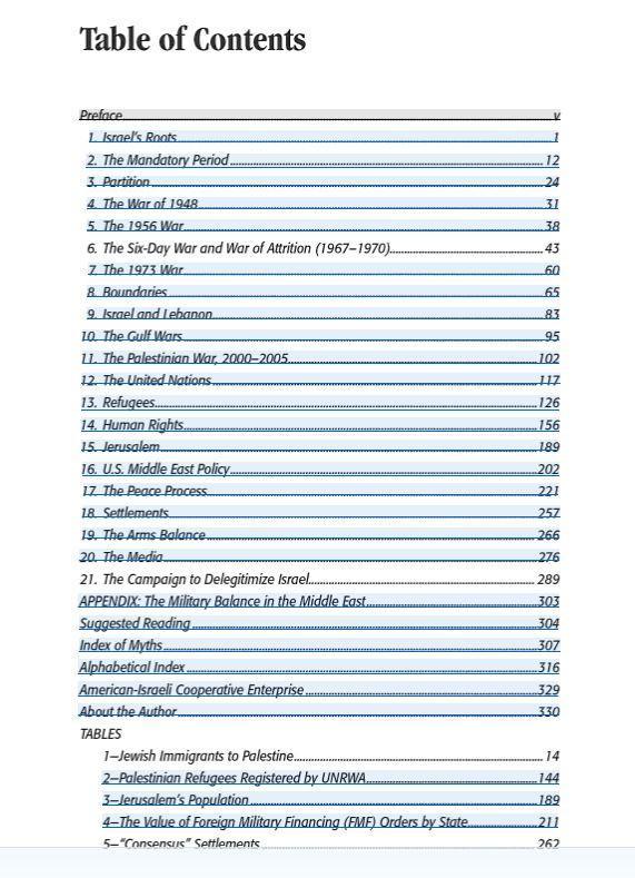 Myths and Facts - A Guide to the Arab-Israeli Conflict - Rock of Israel 
