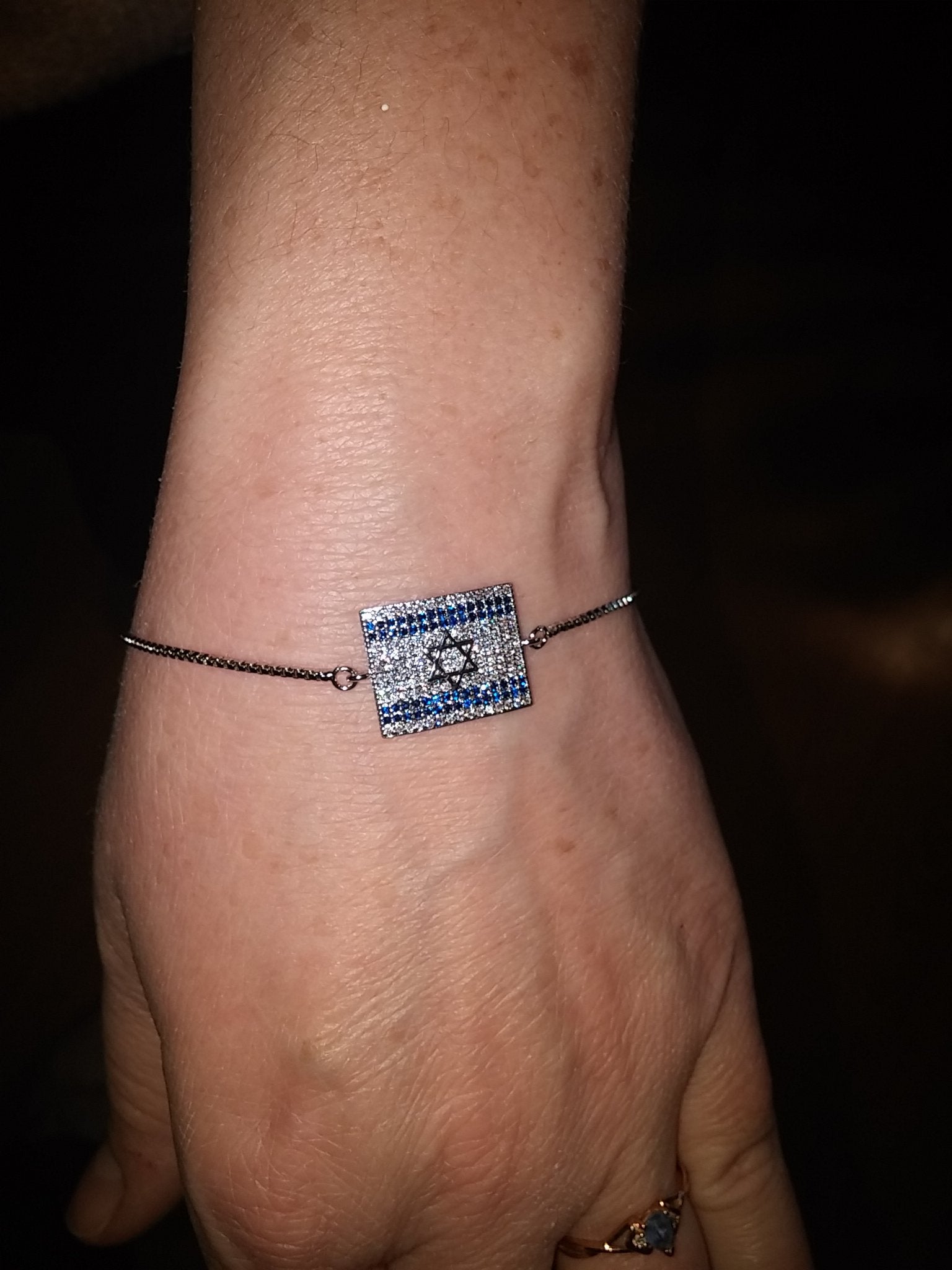 Israeli flag bracelet - Rock of Israel Store