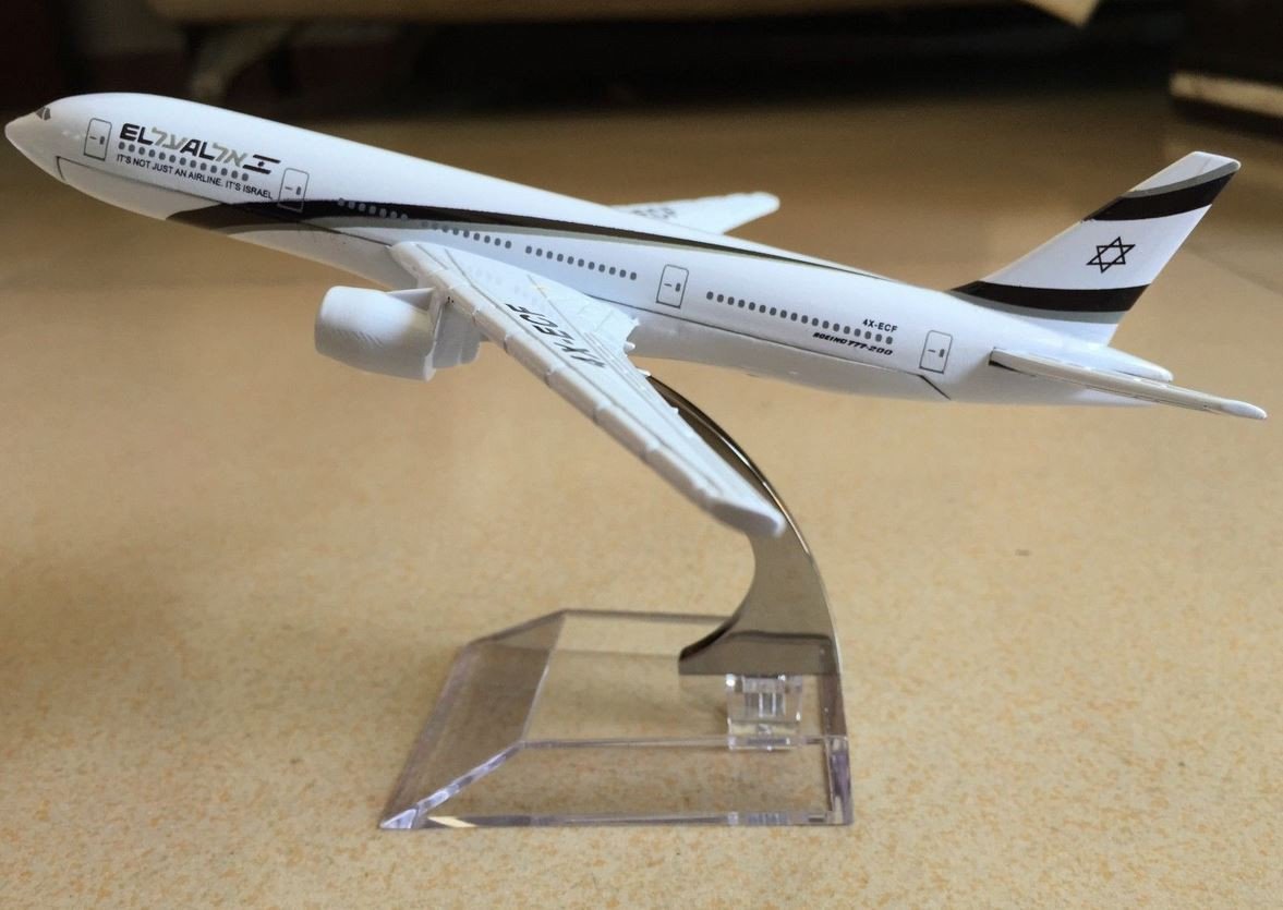 Israel Boeing 777 EL-AL Airlines Metal Diecast Model - Rock of Israel 
