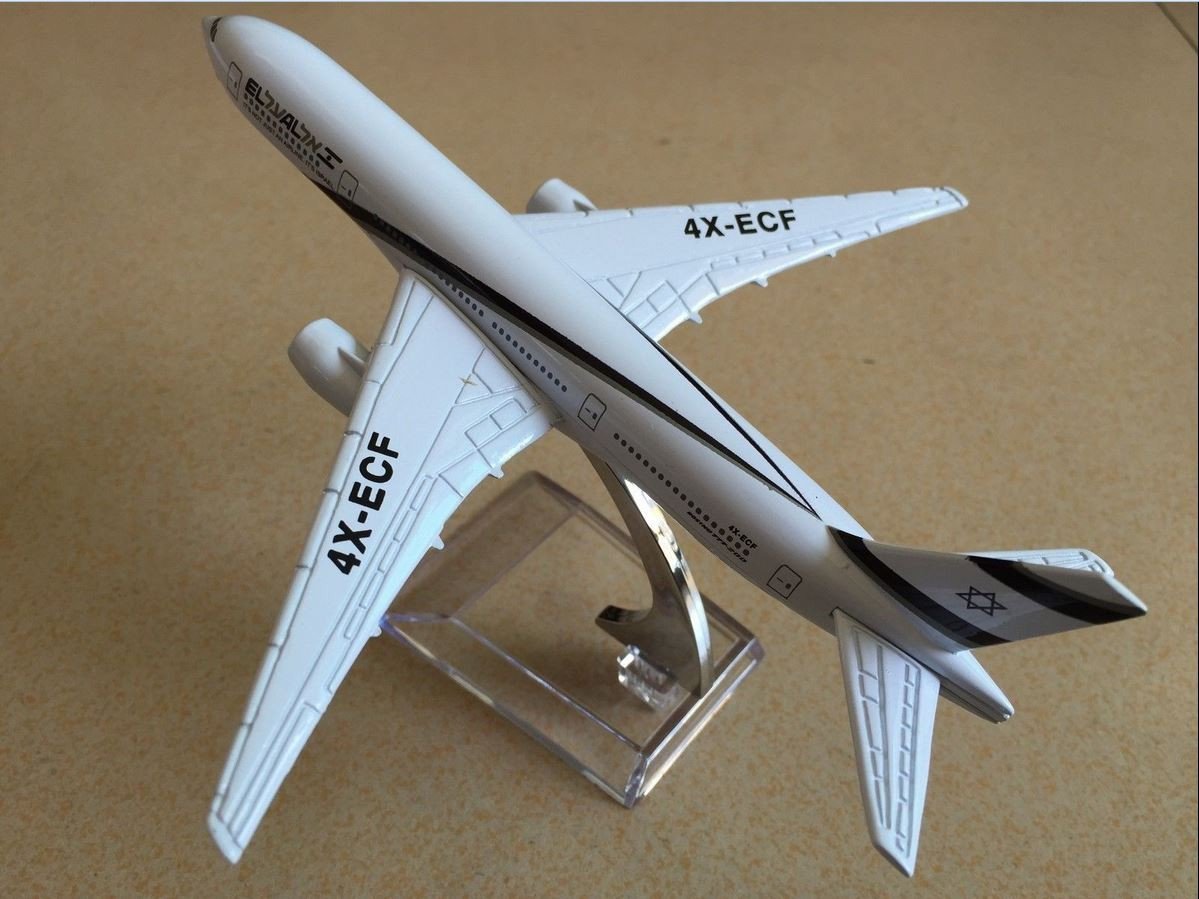 Israel Boeing 777 EL-AL Airlines Metal Diecast Model - Rock of Israel 
