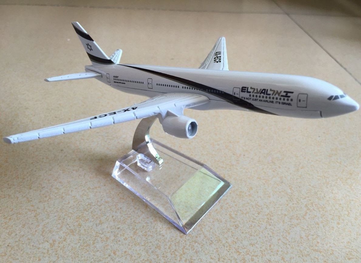 Israel Boeing 777 EL-AL Airlines Metal Diecast Model - Rock of Israel 