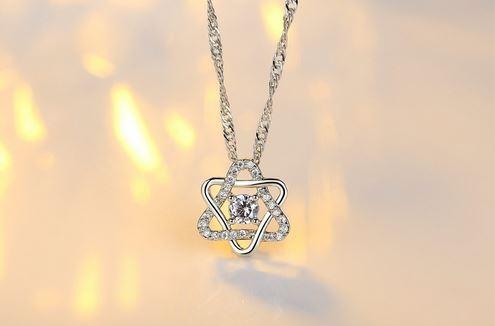 Star of David dainty Necklace - zircon - Rock of Israel Store