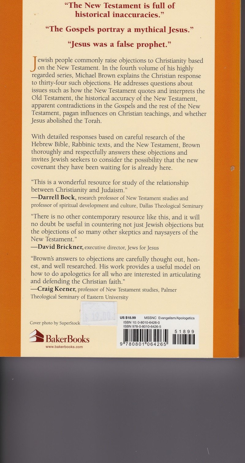 Answering Jewish Objections to Jesus - Volume 4 (New Testament Objections ) - Rock of Israel 