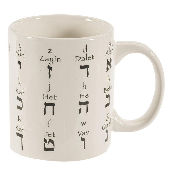 Hebrew Letters Coffee Mug - Rock of Israel 