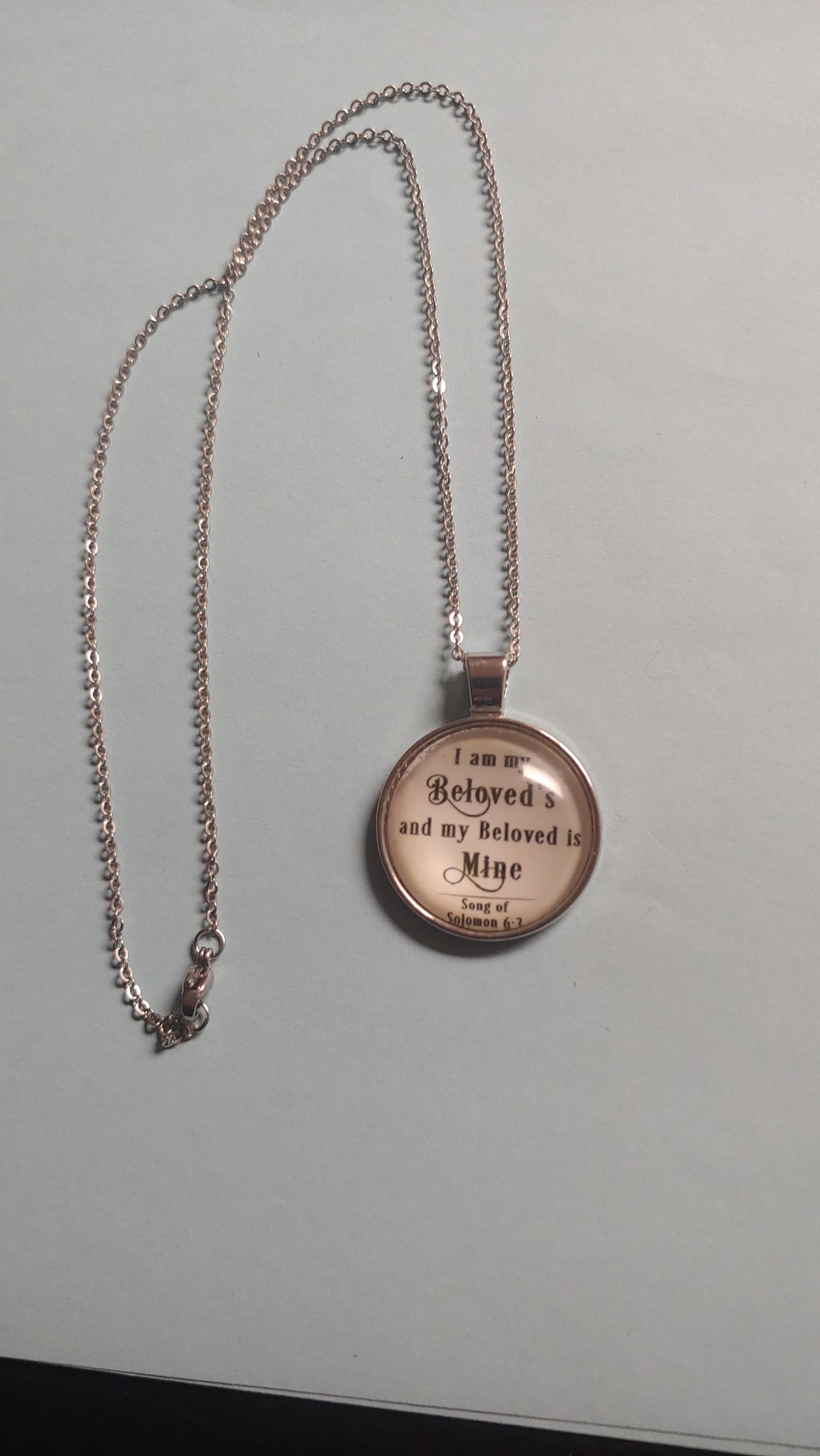 I am my beloved's - Circle necklace