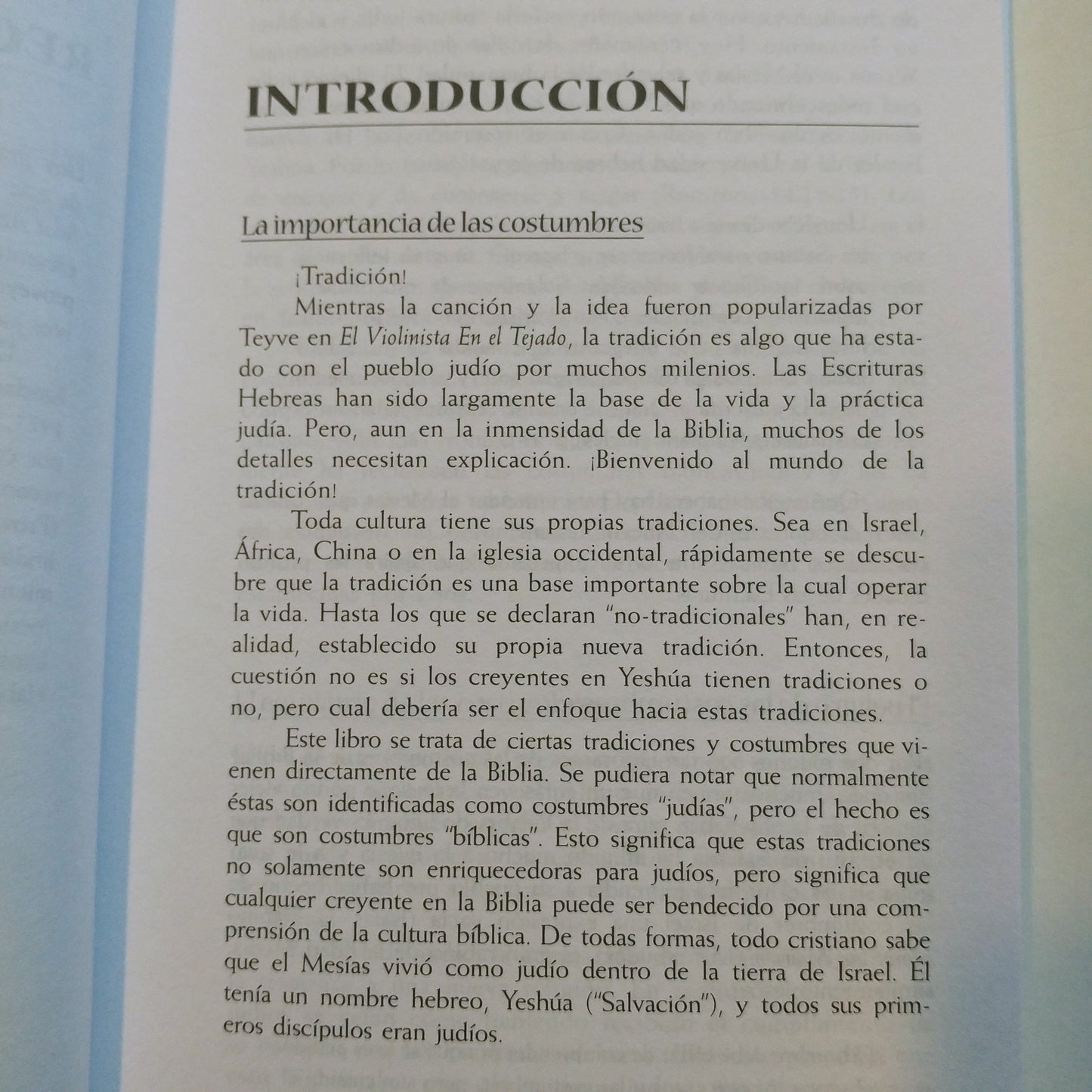 Las Costumbres Establecidas Por Dios:  (Spanish)