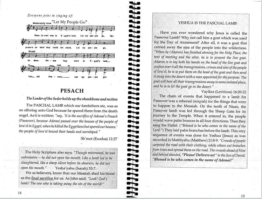 Messianic Passover Haggadah - Rock of Israel 