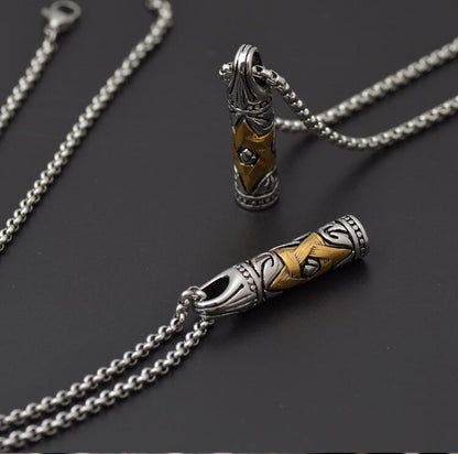 Mezuzah Style Necklace