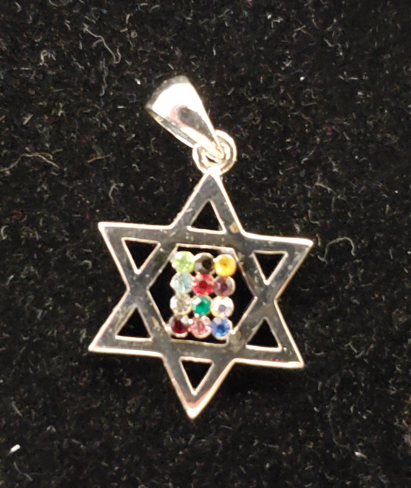 Jewish star with High Priest Breastplate necklace. Silver 925 - Rock of Israel Store